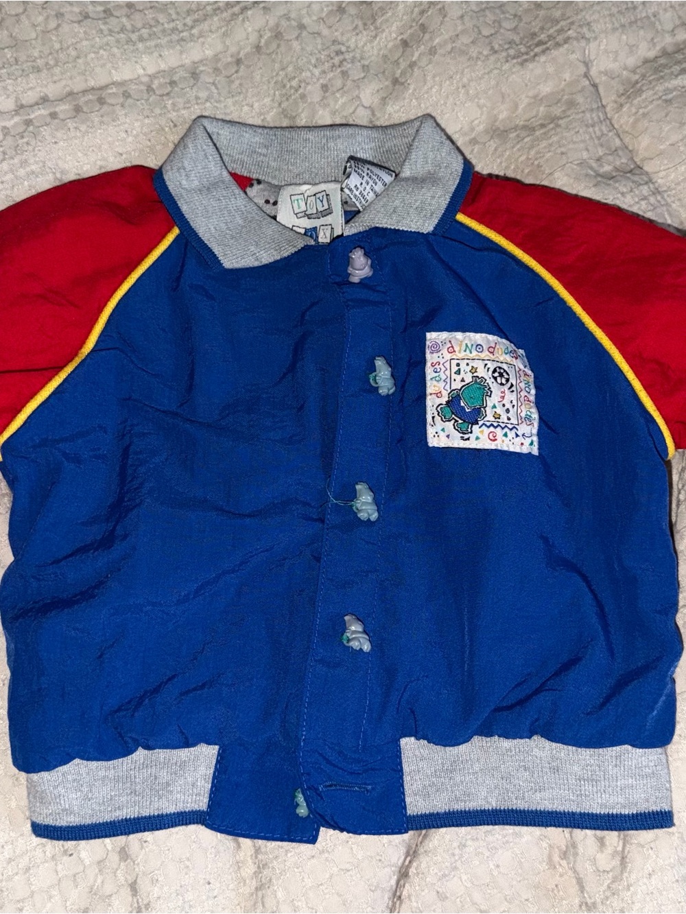 Vintage 1990s Toy Box Dino Dudes Baby Jacket